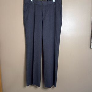 Ted Baker London womens pinstripe dress pants trousers size 34L gray pink career